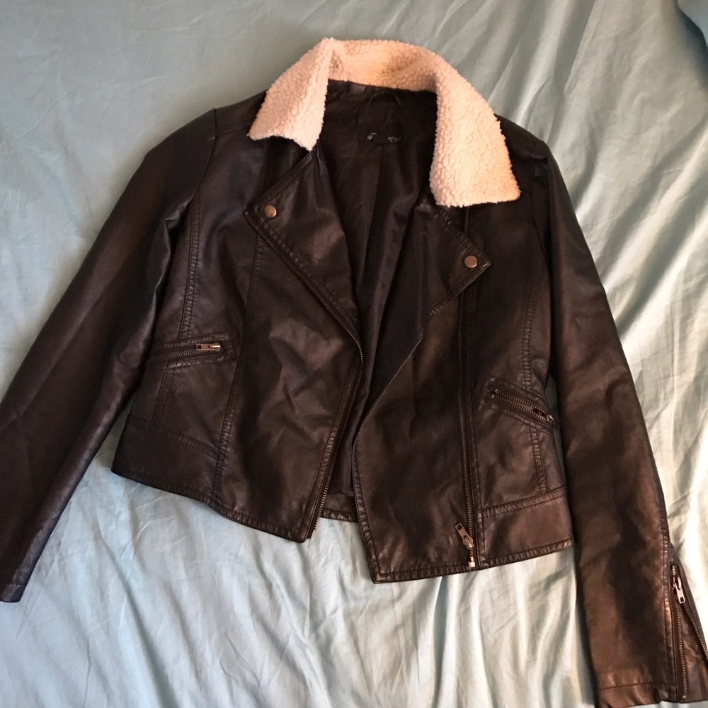 Faux Leather Jacket