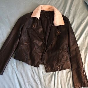 Faux Leather Jacket