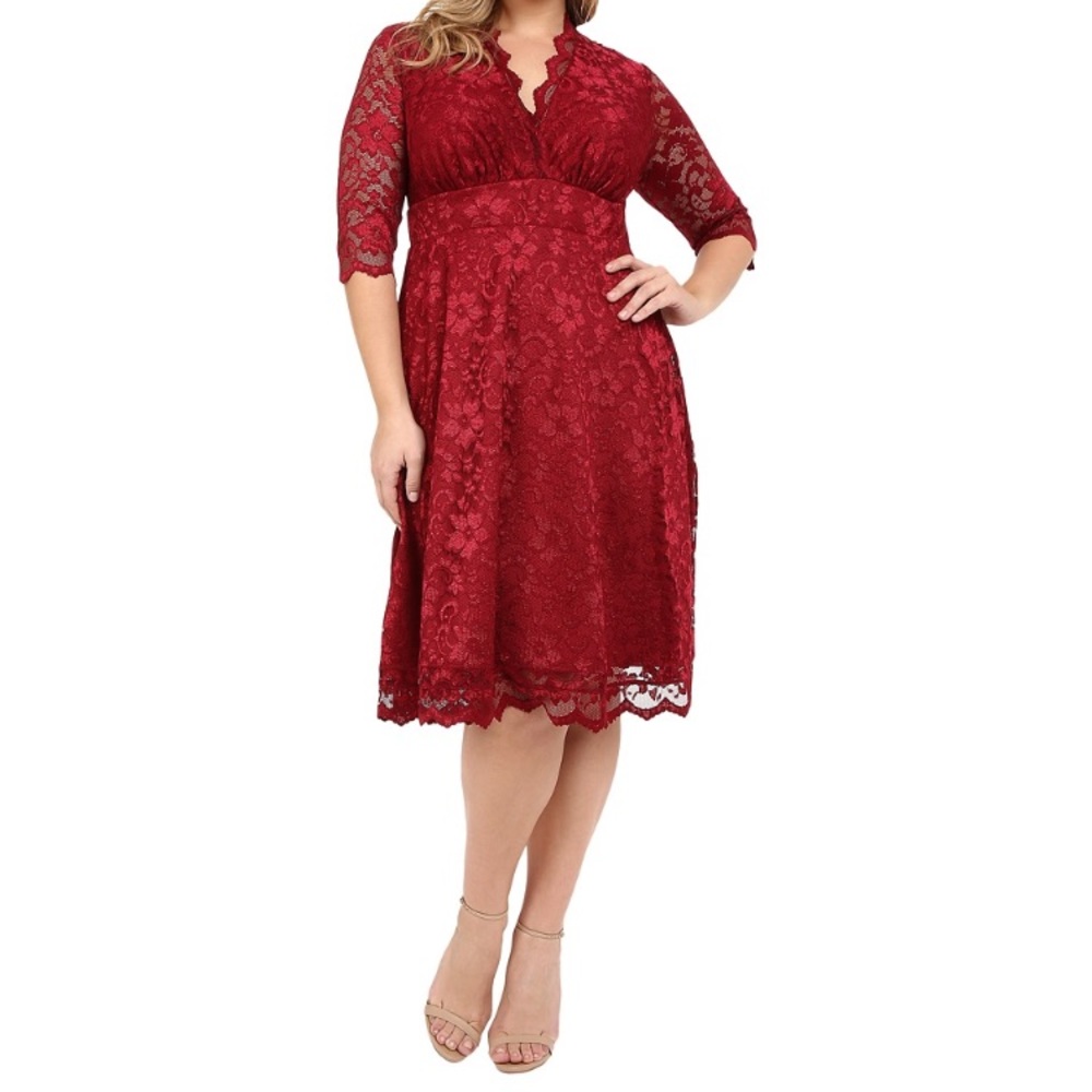 Kiyonna Burgundy Dress