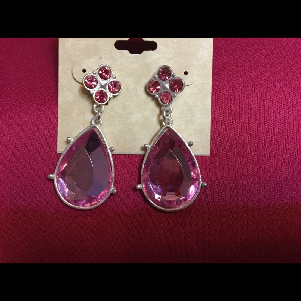 Hot Pink Dangle Earrings