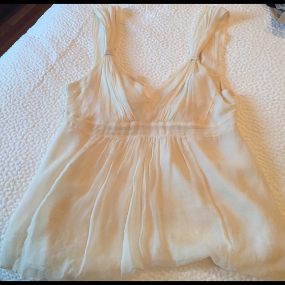 Cream silk top - Picture 1 of 4