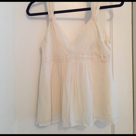 Cream silk top - Picture 4 of 4