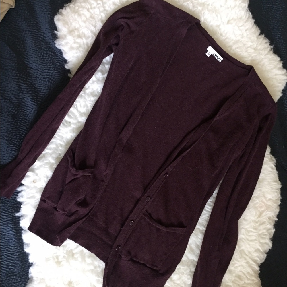 Burgundy Cardigan