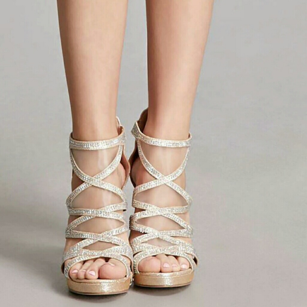 Champagne forever 21 heels
