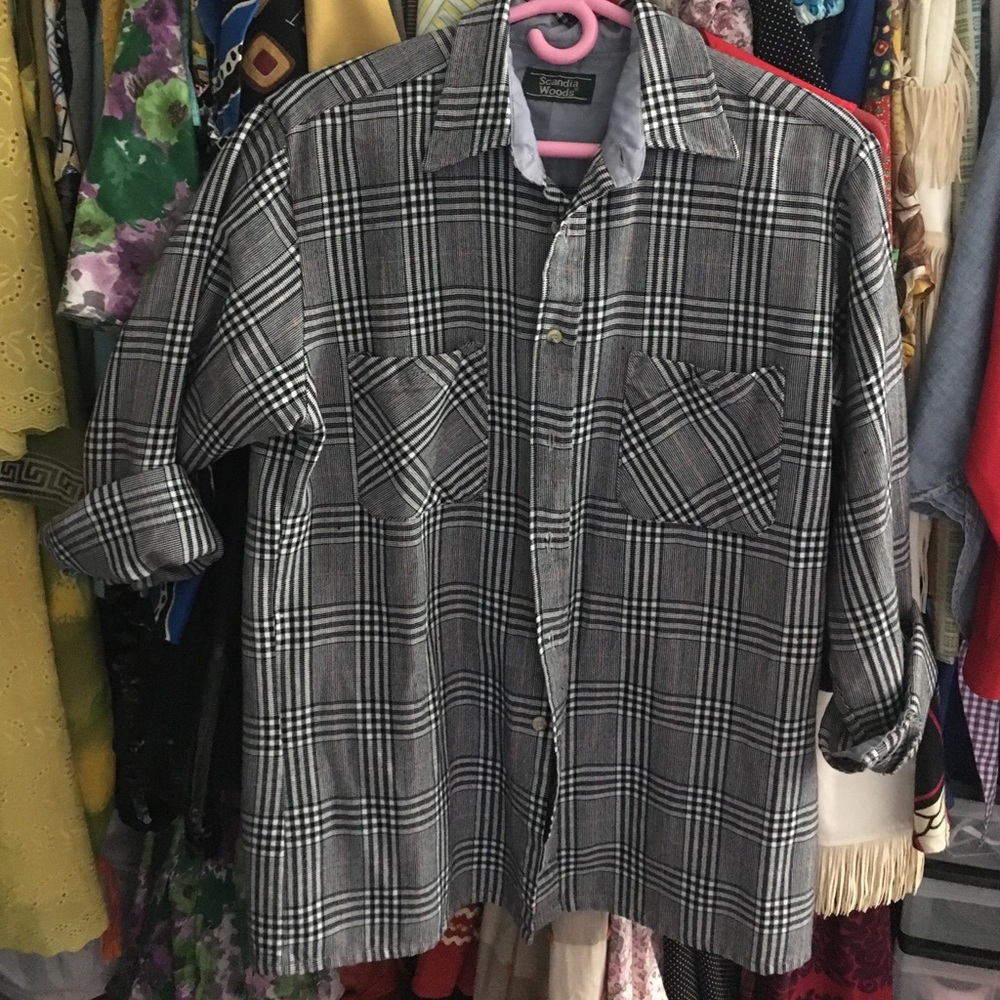 50'S INSPIRED BLACK/WHITE/RED FLANNEL (PENDLETON)