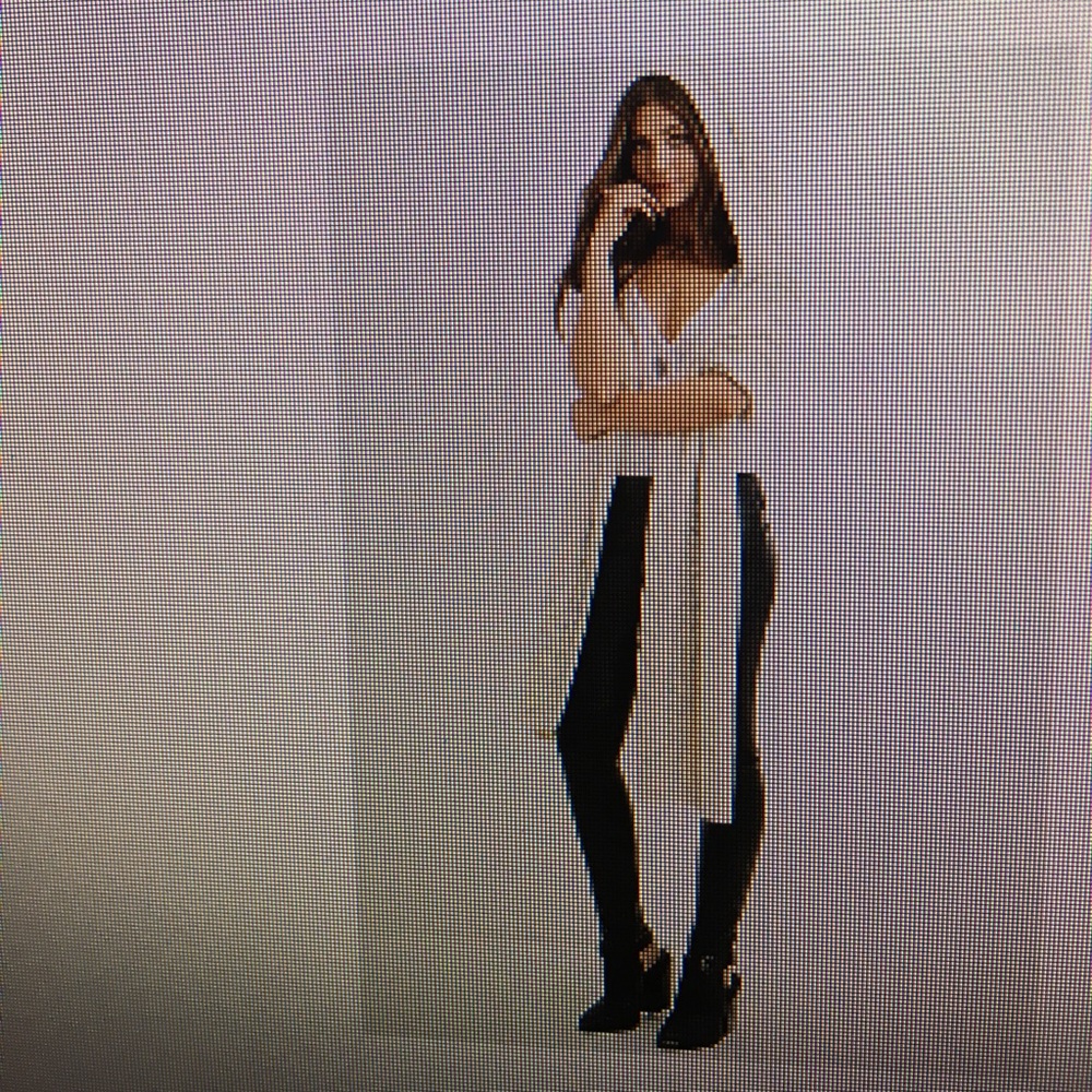Cable knit hood and scarf
