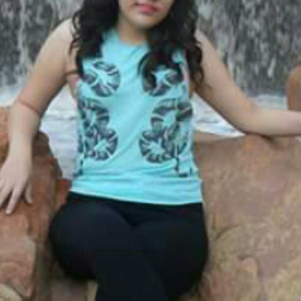 Snake aqua shirt Tokyo Darling (aeropostale)