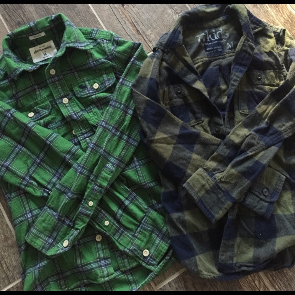 Abercrombie/ AE boys button down shirts