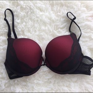 Extra Padded Burgundy Bra 36A