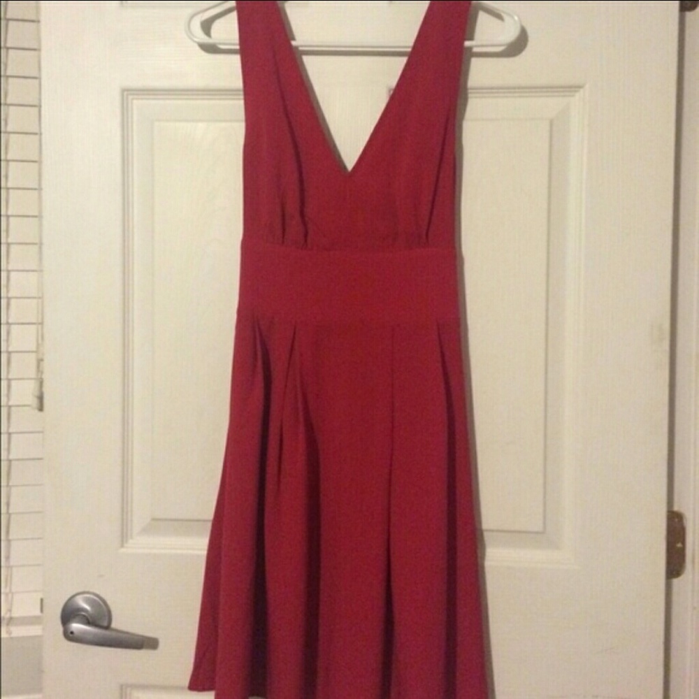 Bright red Victoria Secret dress