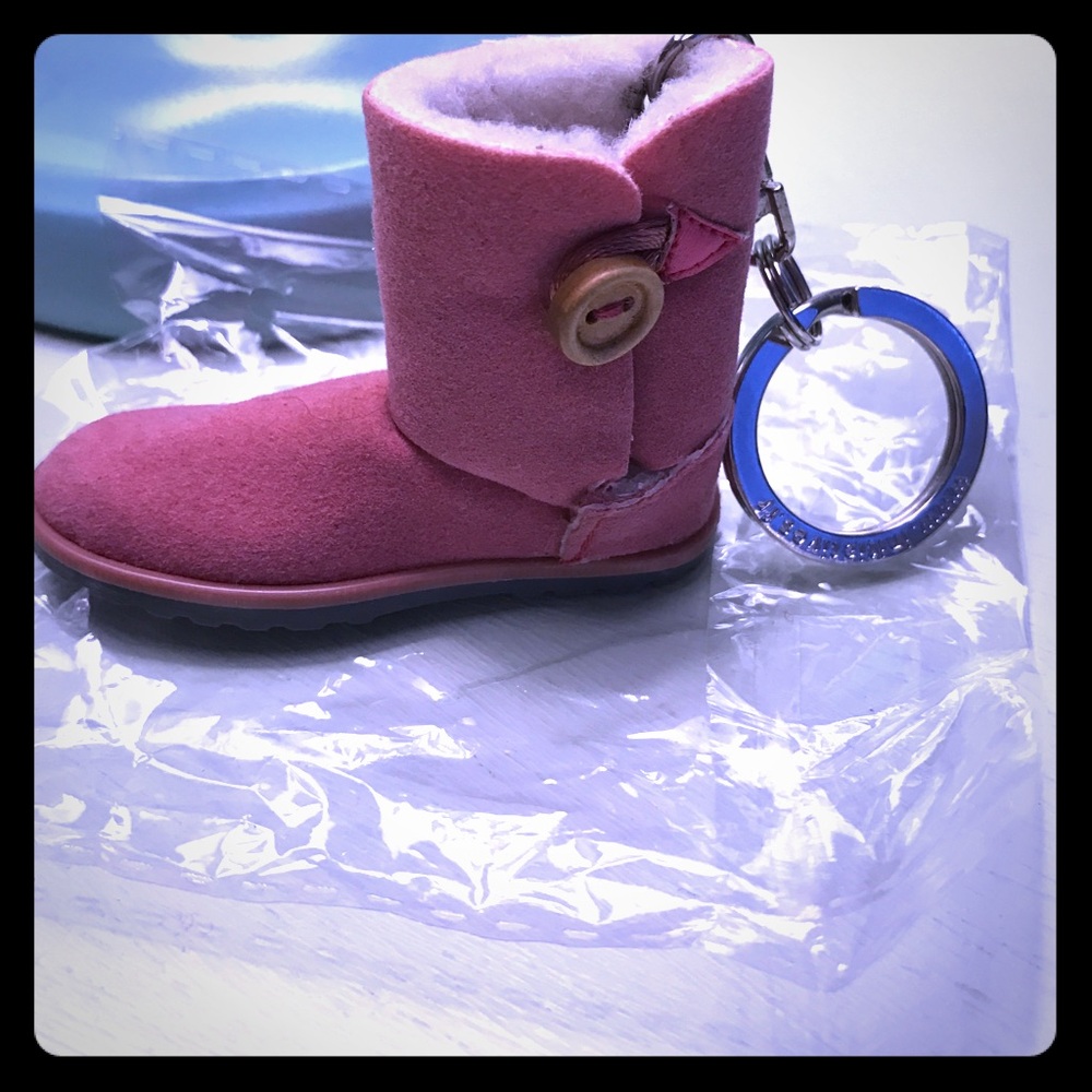 New cute small pink boots key ring / holders