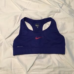 Blue Nike Pro Sports Bra