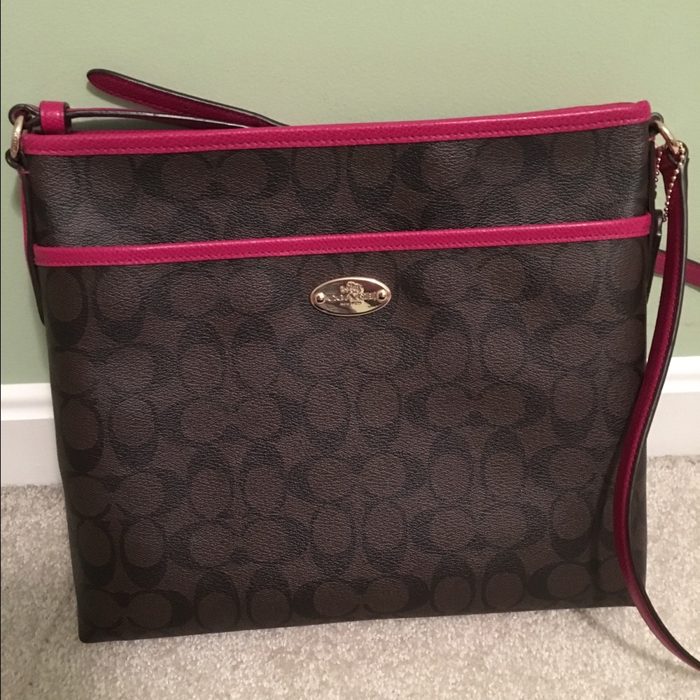 Coach Signature File Crossbody
