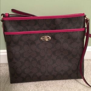 Coach Signature File Crossbody