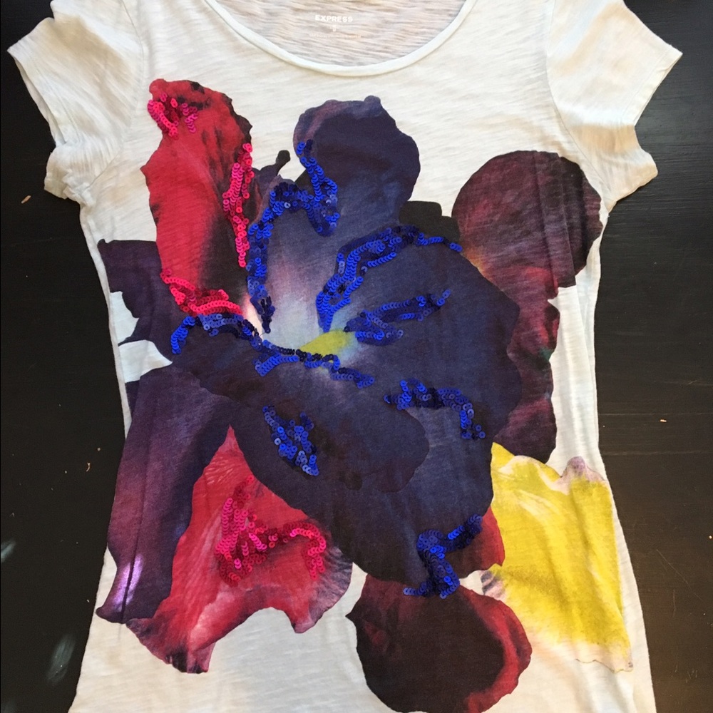 REDUCED!!  Express sequined top.