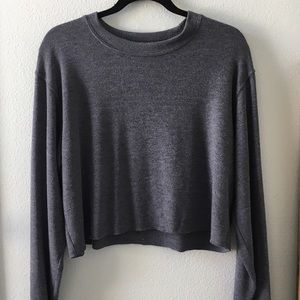 Cropped Gray Sweater