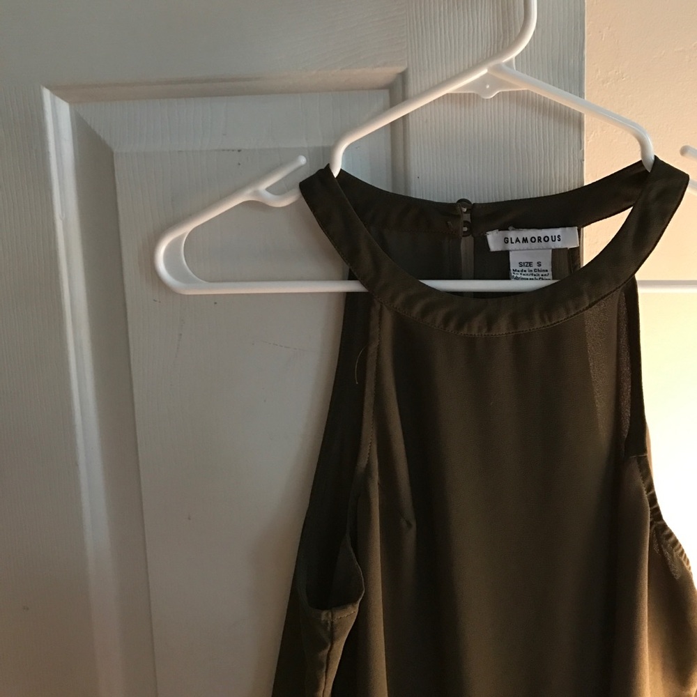 Olive green blouse