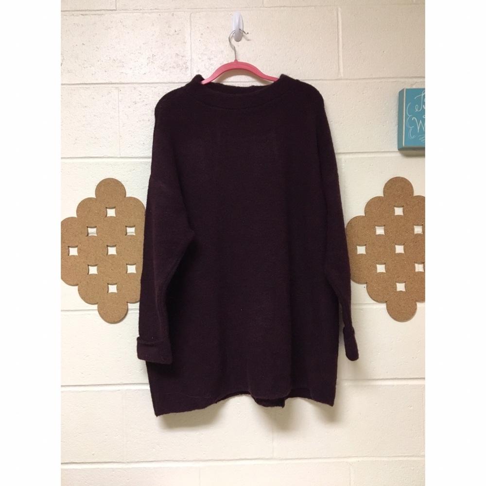 Purple free people sweater