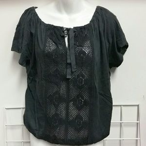 Anthropologie  Ett Twa Crochet Echelon tee