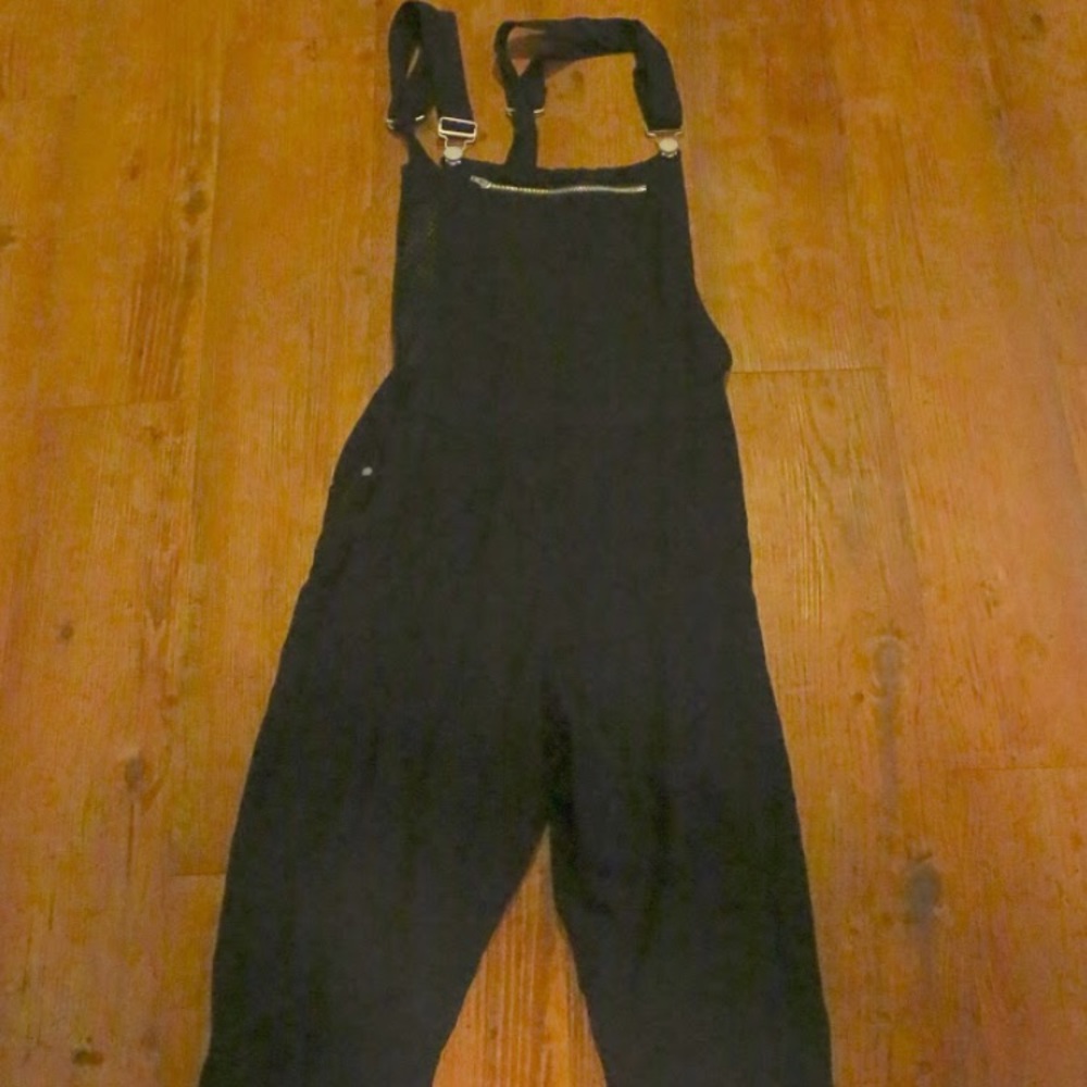 Black overalls