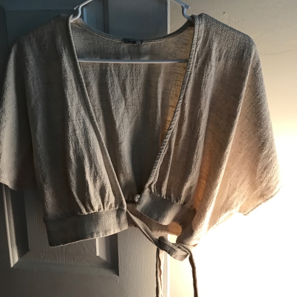 Tied crop top