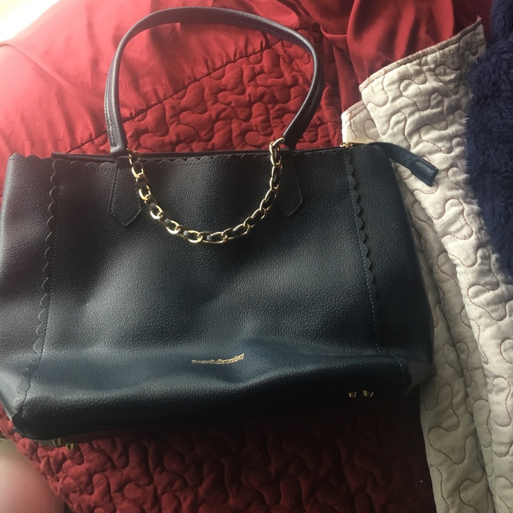 Dark blue Russell & Bromley purse