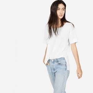 Everlane XS White Linen Tee Shirt
