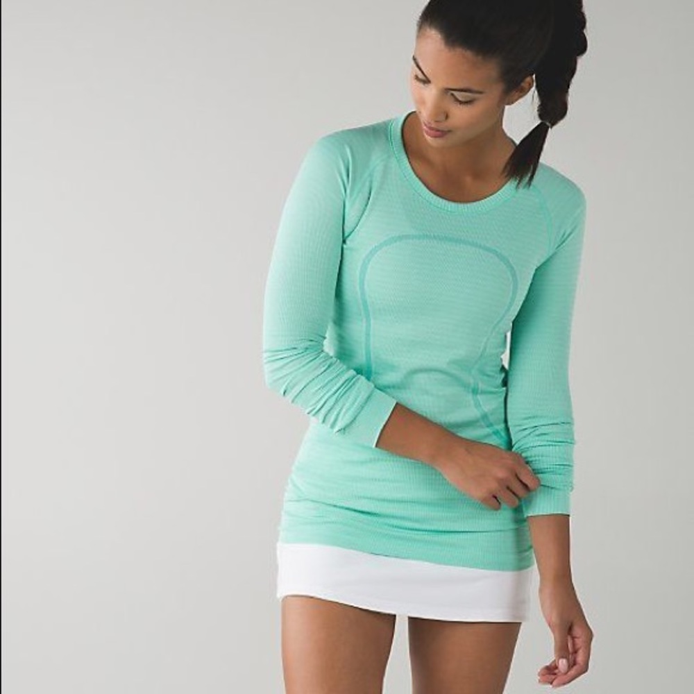 Mint lululemon swiftly long sleeve