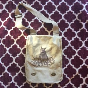 Owl Octopus Large Messenger Bag