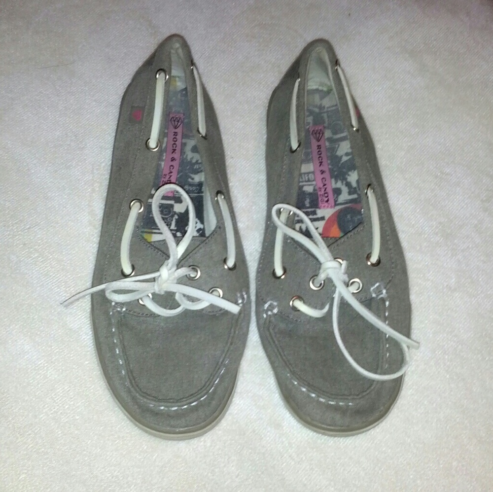 Rock & Candy by Zigi gray boat shoes