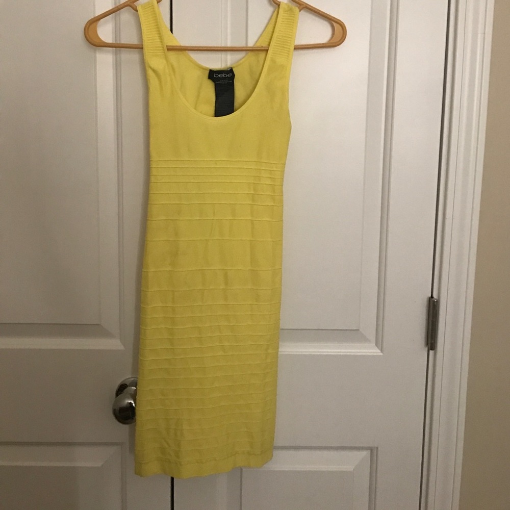 Bebe Bodycon Yellow Dress