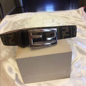 Authentic Fendi FF Print Belt (women's)