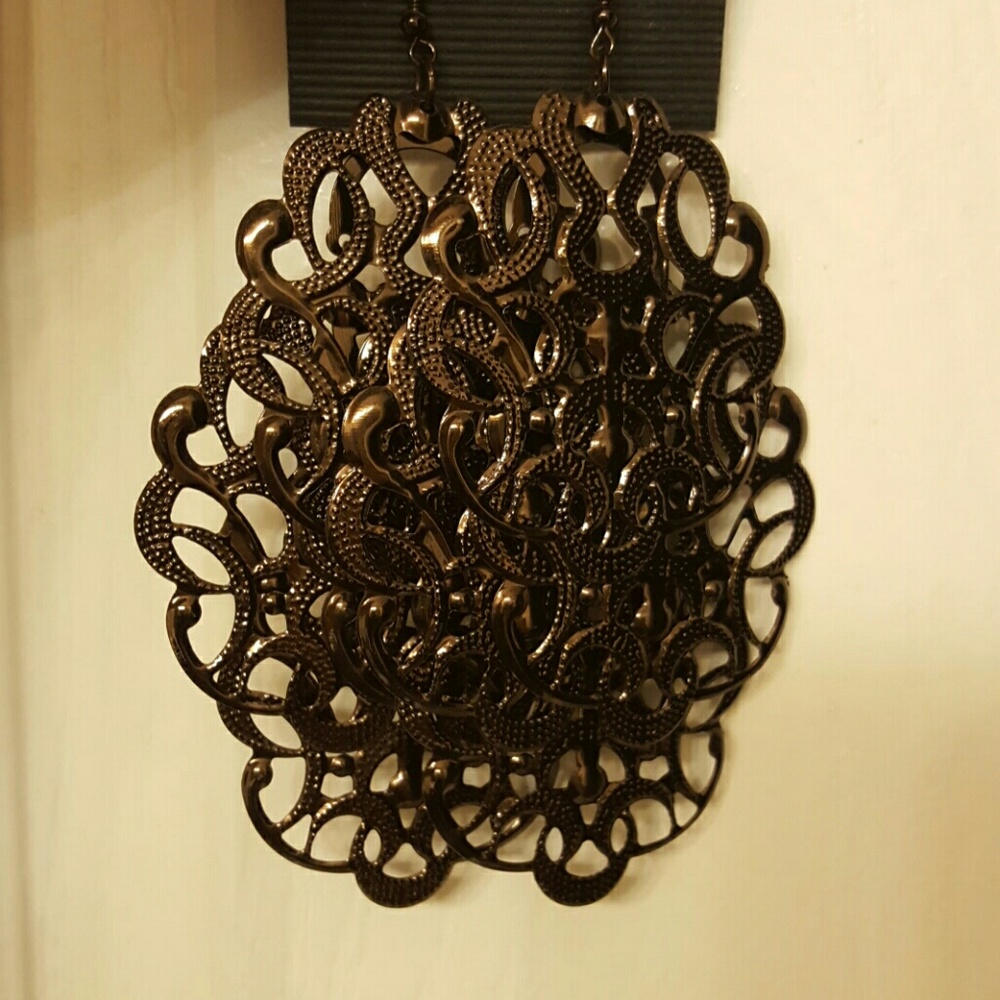 Brown earrings
