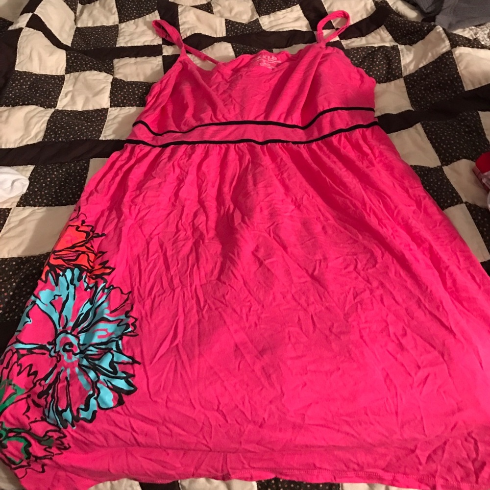 Pink/Floral Cotton Chemise Nightie