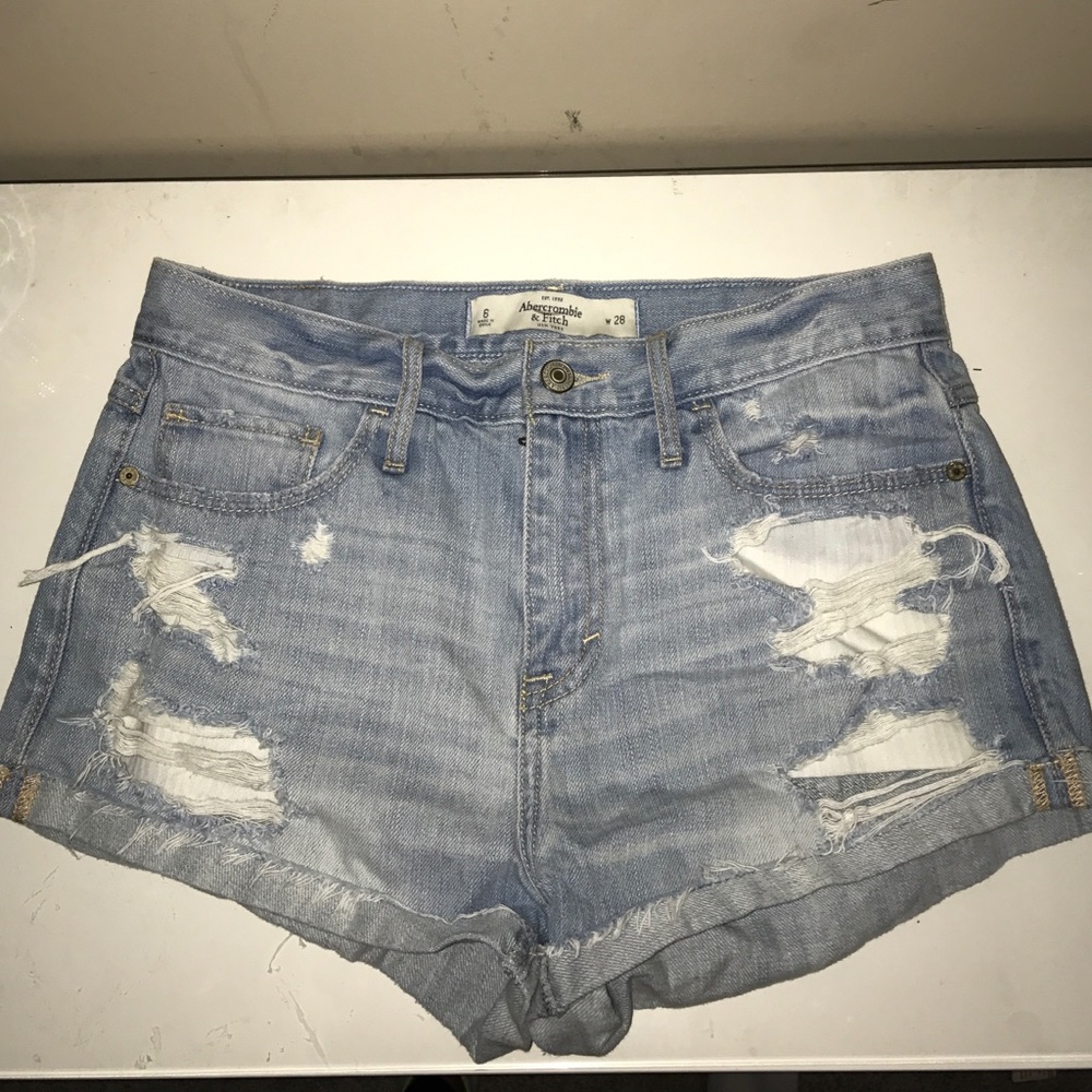 Abercrombie & Finch Hi-rise jean shorts