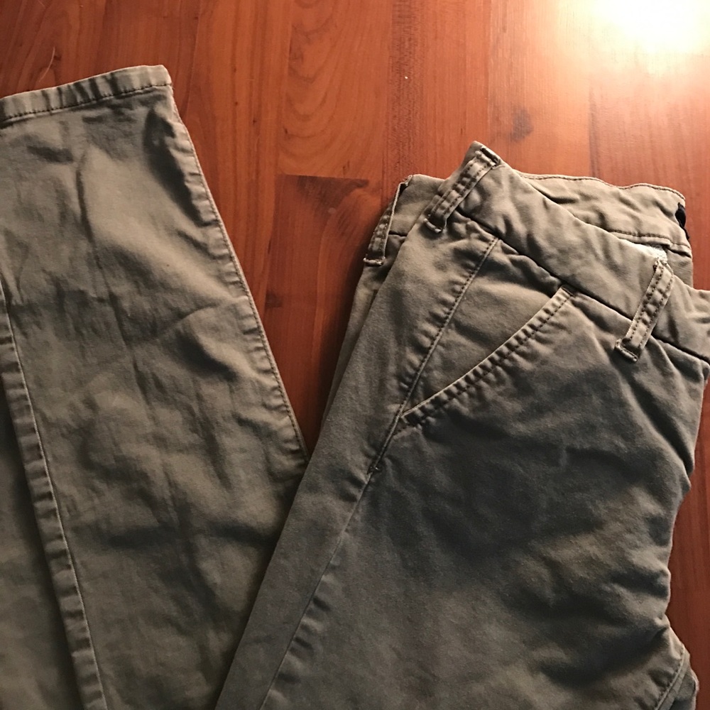 Olive green American eagle jeans