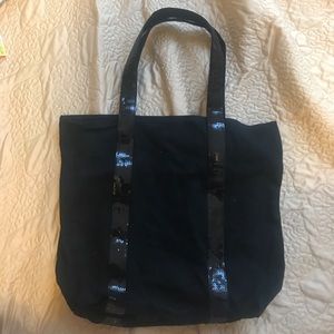 EUC black sequined Old Navy tote bag