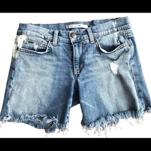 Joe's frayed hem denim cut offs.