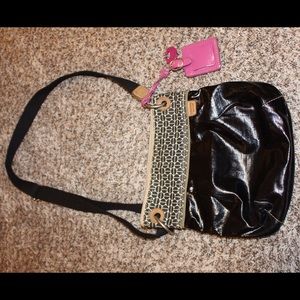 Black Fossil Satchel