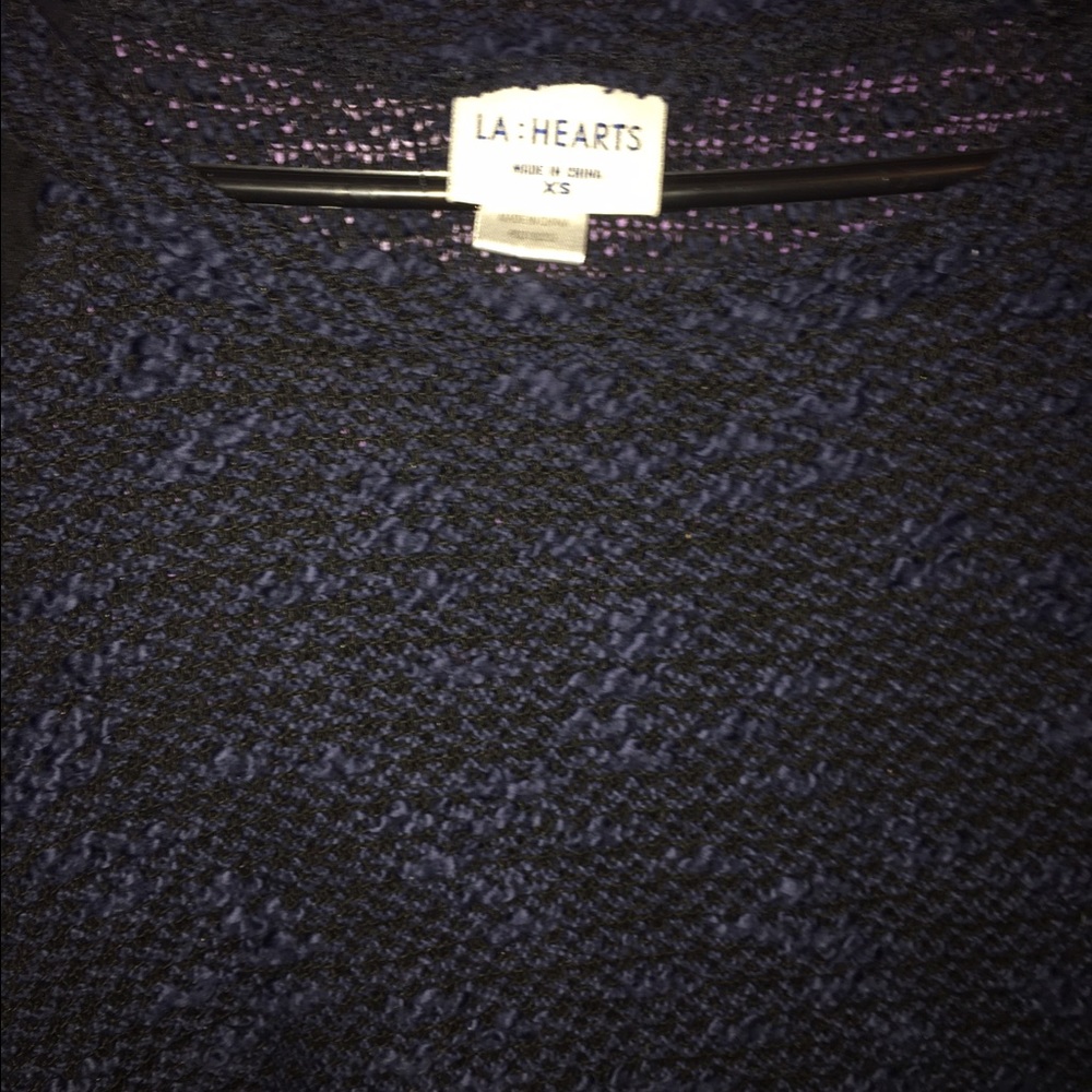 RARE! LA Hearts Knit Top W/ Mesh Sleeves