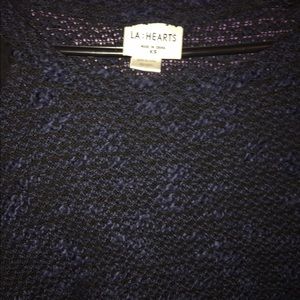 RARE! LA Hearts Knit Top W/ Mesh Sleeves