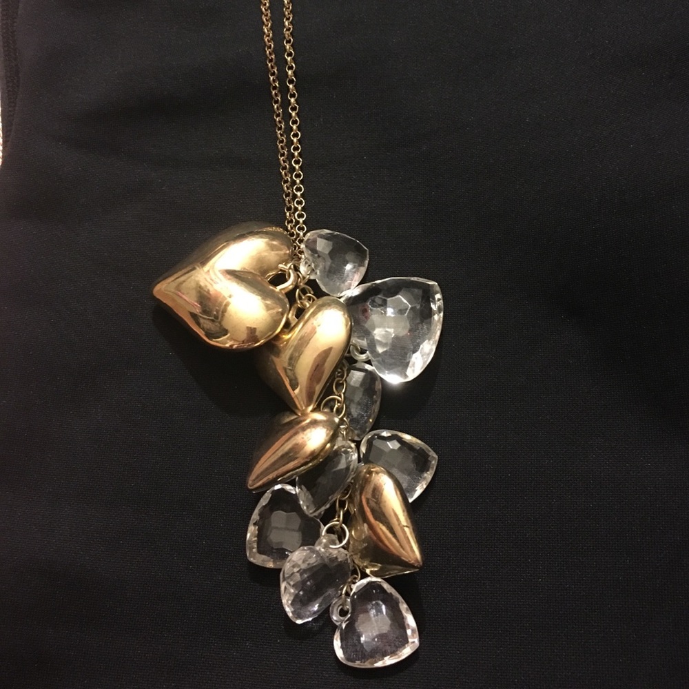 Clustard of hearts necklace