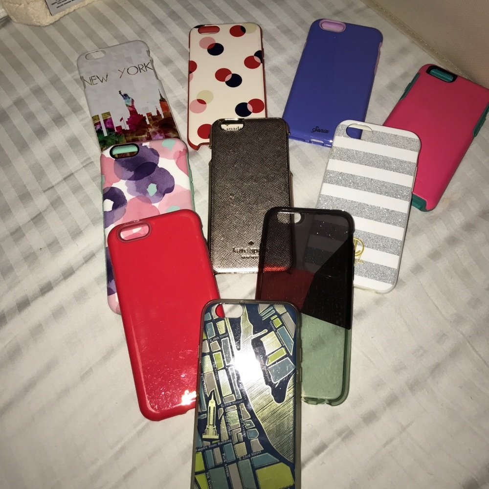 Assortment of iPhone 6S cases