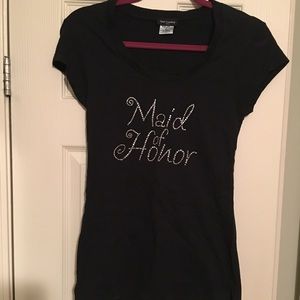 Maid of honor black T-Shirt only worn once!! XL