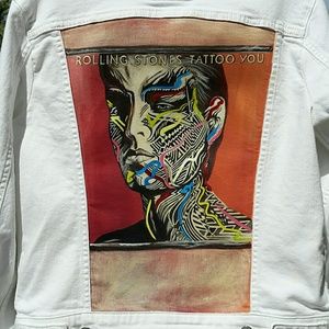 Handpainted denim jacket