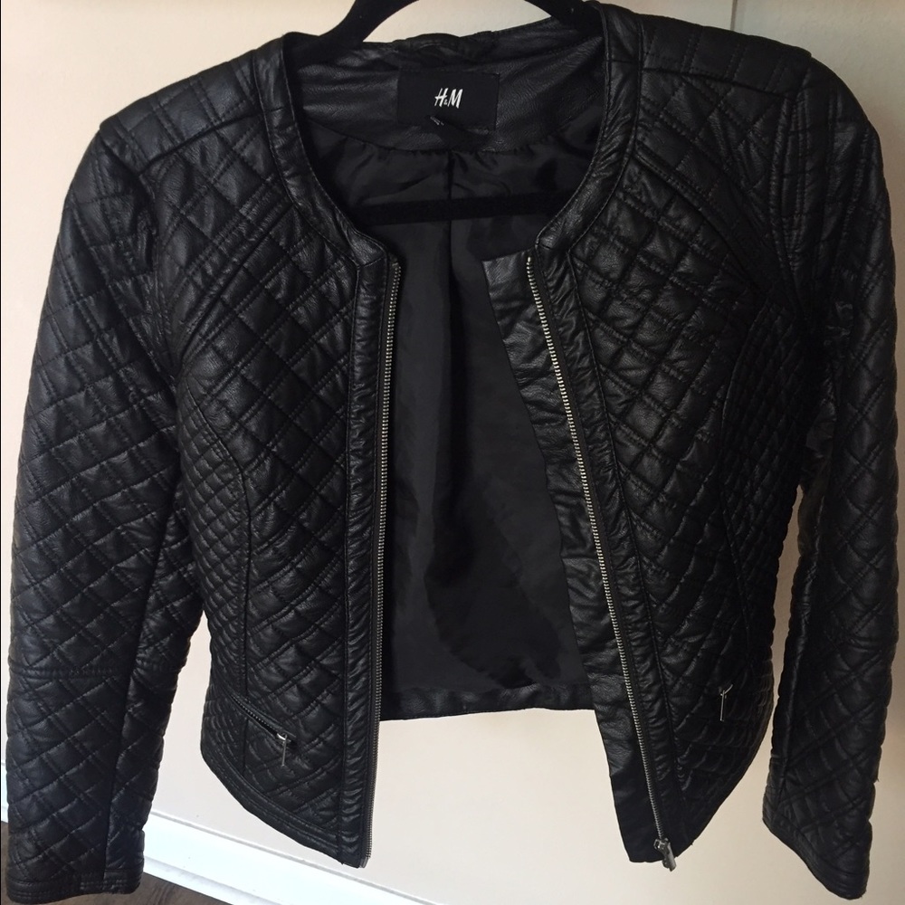 H&M faux leather jacket