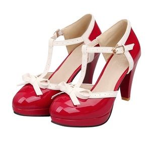 Retro Pin-up Mary Jane Pumps