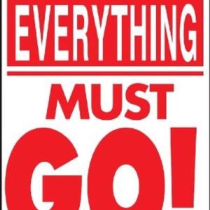 Everything must go! Bundle and save!