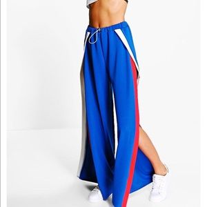 Stripe Front Drawstring Waist Joggers