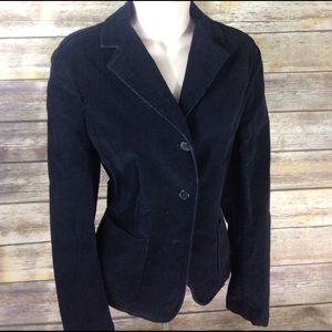 Land's End Corduroy Sport Coat - Navy Blue